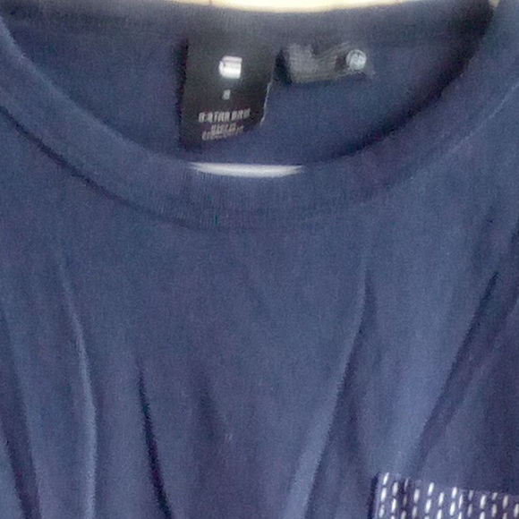 G-star Raw T shirt w white polka dot pocket - Picture 4 of 4